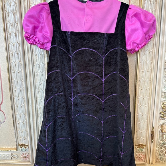 Disney Vampirina Pink and Black Spider Web Dress - Picture 5 of 6